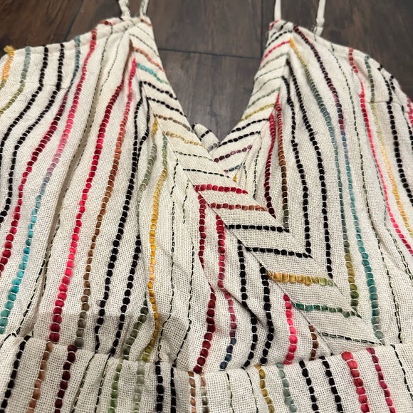 Tularosa Amelia Striped Linen Romper - Picture 4 of 12